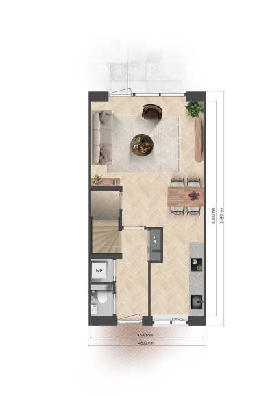 4800 x 9540 rijwoning_Veldrijck_BG